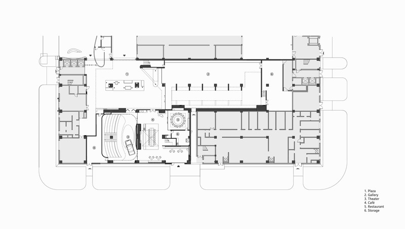 Dossier de presse | 4869-02 - Communiqué de presse | Showroom Complex - Studio DOTCOF - Design d’intérieur commercial - plan - Crédit photo : Studio DOTCOF