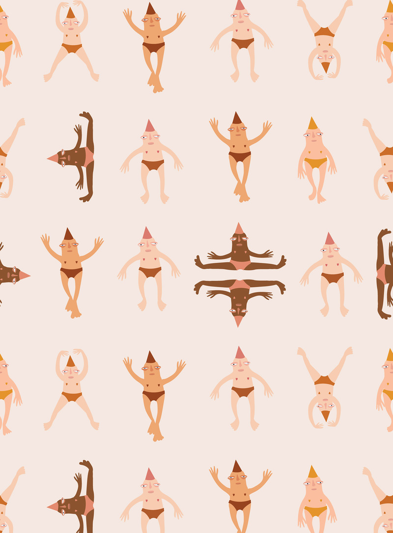 Dossier de presse | 5619-01 - Communiqué de presse | MERAKI : une nouvelle tapisserie adhésive signée par des artistes et designers du Québec - Pigment Design - Design d’intérieur résidentiel - <p> Panties Party </p><p>Choix de couleur : beige </p><p>Collaboration Marish Papaya </p> - Crédit photo : MERAKI