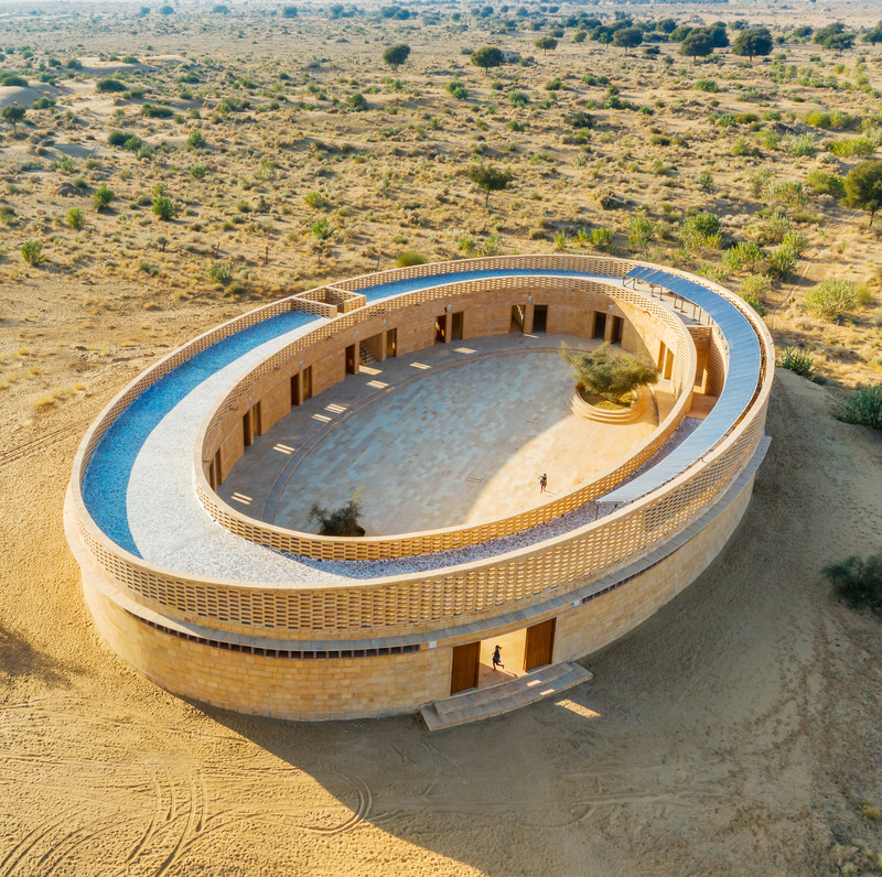 Press kit | 1071-12 - Press release | Architizer Announces  Shortlist of the World’s Best Architecture 2021 - Architizer - Residential Architecture - The Rajkumari Ratnavati Girl's School by Diana Kellogg Architects, Jaisalmer, India - Photo credit: Vinay Panjwani