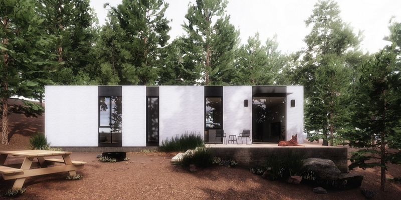 Dossier de presse | 2949-09 - Communiqué de presse | 'POWER' 2021 Design Award Winners Announcement - San Francisco Design Week - Évènement + Exposition - Above: Architecture Award, 'Mighty House' 3D printed, net zero, prefab residences by Ehrlich Yanai Rhee Chaney Architects. - Crédit photo : Image Credit: Courtesy of Ehrlich Yanai Chaney Rhee Architects.