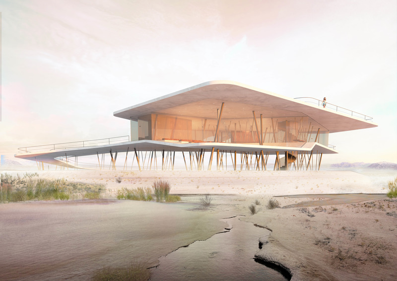 Press kit | 661-66 - Press release | WAFX 2021 Prize Winners and WAF Future Projects finalists 2021 announced - World Architecture Festival (WAF) - Competition - FUTURE PROJECTS &gt; COMPETITION ENTRIES<br style="">Flamingo Visitor Center, Abu Dhabi, United Arab Emirates by 70F architecture - Photo credit: World Architecture Festival