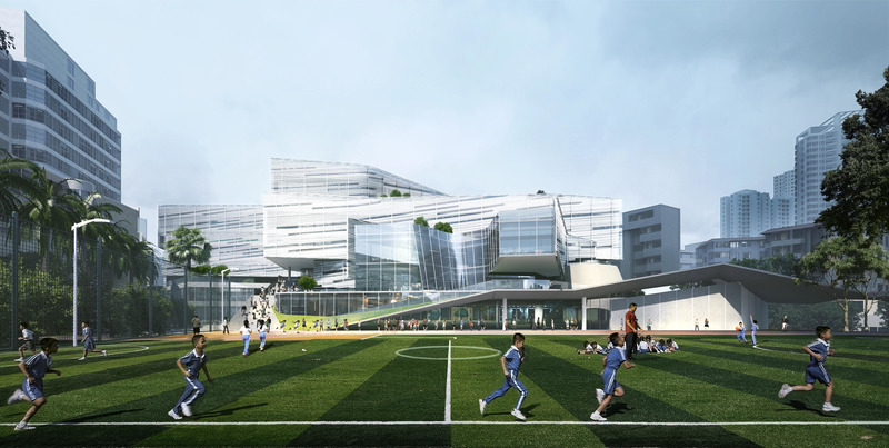 Press kit | 661-66 - Press release | WAFX 2021 Prize Winners and WAF Future Projects finalists 2021 announced - World Architecture Festival (WAF) - Competition - <p>FUTURE PROJECTS &gt; EDUCATION</p><p>CUIZHU FOREIGN LANGUAGE SCHOOL, Shenzhen, China by Studio Link-Arc</p> - Photo credit: World Architecture Festival