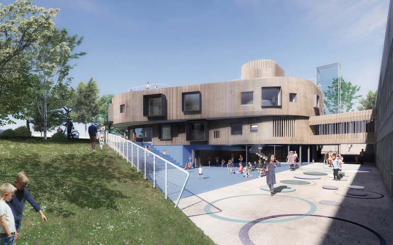 Press kit | 661-66 - Press release | WAFX 2021 Prize Winners and WAF Future Projects finalists 2021 announced - World Architecture Festival (WAF) - Competition - <p>FUTURE PROJECTS &gt; EDUCATION</p><p>VALHØJ SCHOOL, Rødovre, Copenhagen, Denmark by MATTERS</p> - Photo credit: World Architecture Festival