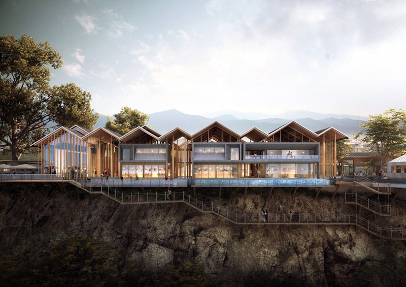Press kit | 661-66 - Press release | WAFX 2021 Prize Winners and WAF Future Projects finalists 2021 announced - World Architecture Festival (WAF) - Competition - FUTURE PROJECTS &gt; LEISURE LED DEVELOPMENT<br style="">Taoism Health Resort Guanzi Mountain, Anju, Chongqing, China by Tontsen Design - Photo credit: World Architecture Festival