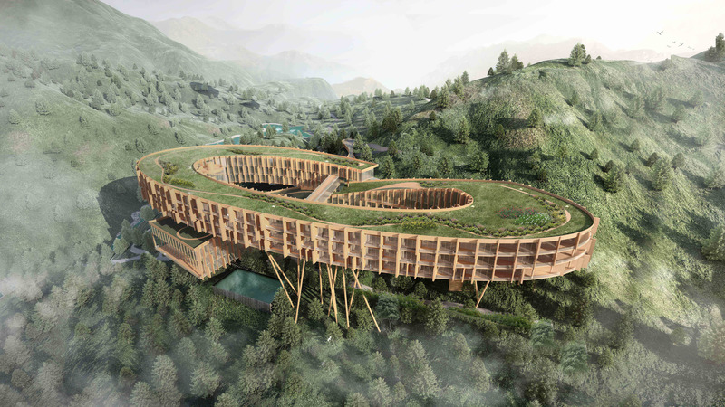 Press kit | 661-66 - Press release | WAFX 2021 Prize Winners and WAF Future Projects finalists 2021 announced - World Architecture Festival (WAF) - Competition - <p>FUTURE PROJECTS &gt; LEISURE LED DEVELOPMENT</p><p>fx mayr wellness eco retreat, WENZHOU, China by AIM-ARCHITECTURE</p> - Photo credit: World Architecture Festival