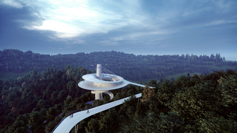 Press kit | 661-66 - Press release | WAFX 2021 Prize Winners and WAF Future Projects finalists 2021 announced - World Architecture Festival (WAF) - Competition - <p>FUTURE PROJECTS &gt; LEISURE LED DEVELOPMENT</p><p>Viewing Platform Under the Moon of Seven Villages, Pengzhou, China by Archermit</p> - Photo credit: World Architecture Festival