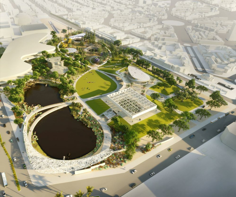 Press kit | 661-66 - Press release | WAFX 2021 Prize Winners and WAF Future Projects finalists 2021 announced - World Architecture Festival (WAF) - Competition - <p>FUTURE PROJECTS &gt; MASTERPLANNING</p><p>La Brea Tar Pits and Museum Master Plan, Los Angeles, CA, United States by Weiss/Manfredi</p> - Photo credit: World Architecture Festival