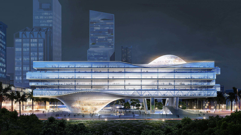 Press kit | 661-66 - Press release | WAFX 2021 Prize Winners and WAF Future Projects finalists 2021 announced - World Architecture Festival (WAF) - Competition - <p>FUTURE PROJECTS &gt; OFFICE</p><p>Shenzhen Wave, Shenzhen, China by Buro Ole Scheeren</p> - Photo credit: World Architecture Festival