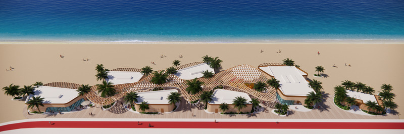 Dossier de presse | 2193-06 - Communiqué de presse | 3Deluxe Designs Attractive Urban Beach With Marina in U.A.E. - 3deluxe - Architecture de paysage - Cluster Square Sharjah - Crédit photo : 3deluxe