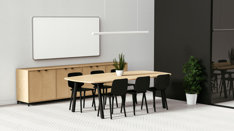 Press kit | 4657-03 - Press release | De Gaspé launches a new collection of furniture for businesses - De Gaspé - Industrial Design -  Conference table Nelson  - Photo credit: De Gaspé