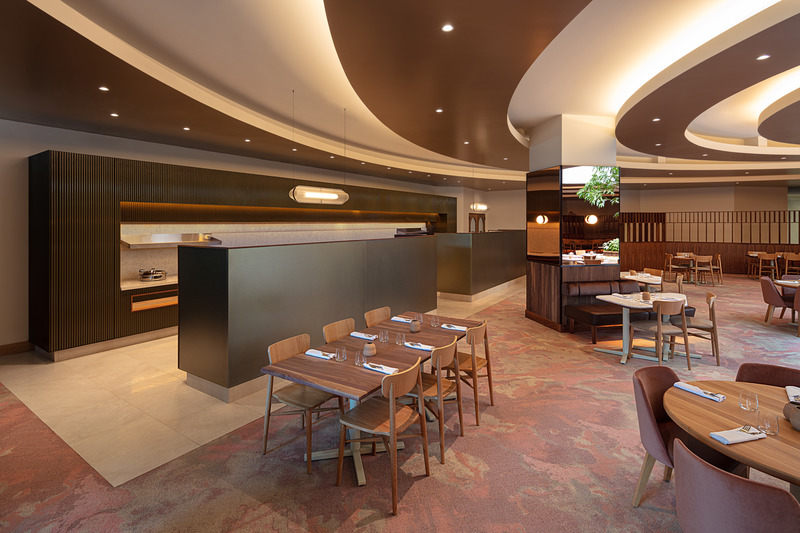 Press kit | 1301-05 - Press release | Planting a Tree of Convivial Connectivity at Hilton Doubletree - Atelier Zébulon Perron - Commercial Interior Design - Breakfast Hub - Photo credit: Jean-Sébastien Senécal