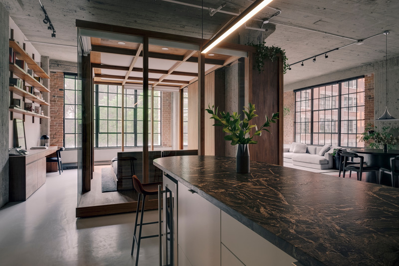 Press kit | 5663-01 - Press release | Rue de la Gauchetiere wins at the AZ Awards in residential category - Future Simple Studio - Residential Interior Design - Photo credit: Felix Michaud