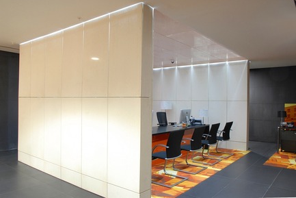 Press kit | 964-01 - Press release | New headquarter of Bank of Georgia: Illuminated translucent concrete for interior design - LUCEM GmbH - Lighting Design - Photo credit: Lucem GmbH