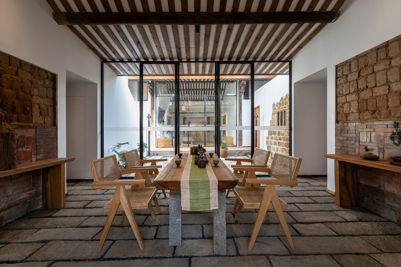 Press kit | 5639-01 - Press release | XiangyuXiangyuan Home Stay - The Design Institute of Landscape & Architecture China Academy of Art Co., Ltd. - Residential Architecture - The stone bricks of the old building are embedded in the new wall - Photo credit: <p class="">AOGVISION<br></p>