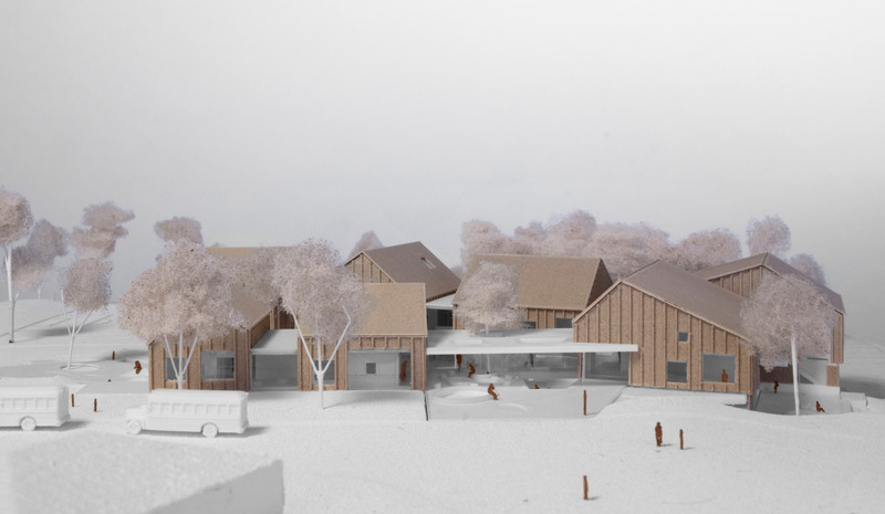Press kit | 1075-08 - Press release | Marguerite d'Youville School - Lab-École Competition - APPAREIL Architecture, Agence Spatiale, BGLA Architecture - Institutional Architecture - Photo credit:   APPAREIL Architecture, BGLA Architecture, Etienne Bernier Architecture  