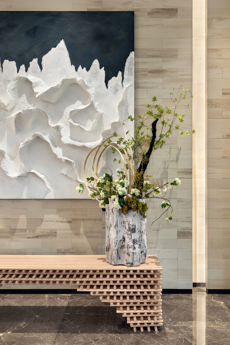 Dossier de presse | 5630-02 - Communiqué de presse | Mountain and Sea Art Hall - Beijing Serendipper Decoration Design Group Co. - Architecture commerciale - <p class="">The interior micro landscape device</p> - Crédit photo : ©️Sean