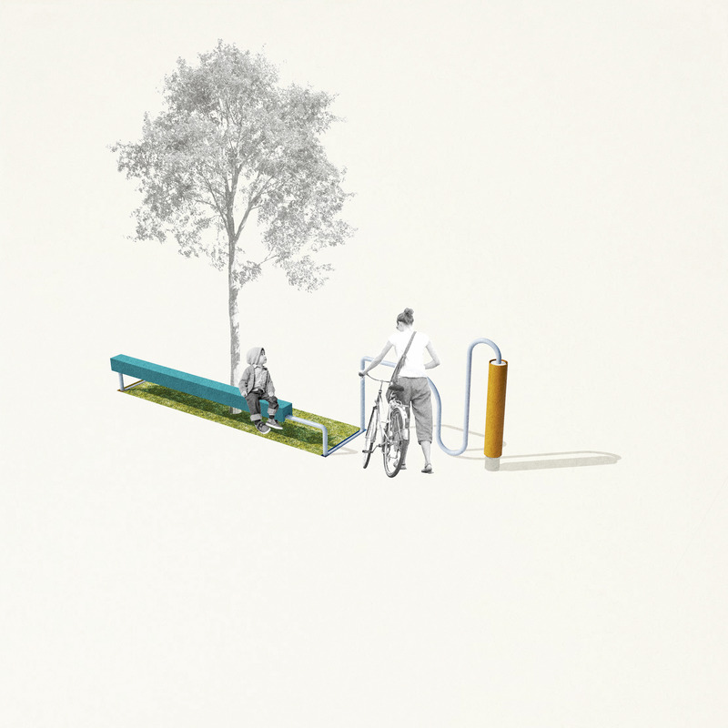 Dossier de presse | 5301-06 - Communiqué de presse | Minna Natoma Art Corridor Street Furniture: Rest and Play - Ballman Khapalova with Rayyane Tabet - Concours - Crédit photo : Ballman Khapalova