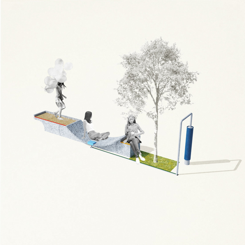 Dossier de presse | 5301-06 - Communiqué de presse | Minna Natoma Art Corridor Street Furniture: Rest and Play - Ballman Khapalova with Rayyane Tabet - Concours - Crédit photo : Ballman Khapalova