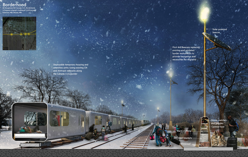 Dossier de presse | 3078-03 - Communiqué de presse | Can designers intervene in borders? - University of Calgary School of Architecture Planning and Landscape - Concours - Borderhood - Crédit photo : Sonny Meng Qi Xu