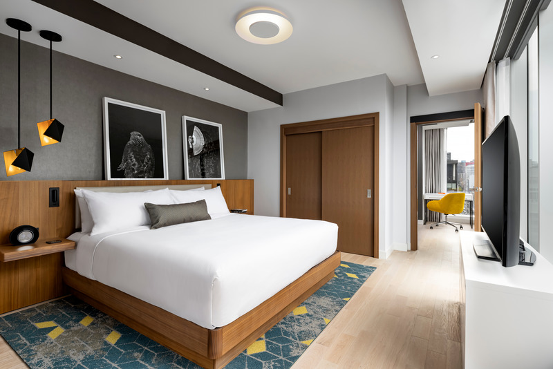 Press kit | 865-47 - Press release | Humaniti: Montreal’s first vertical city - Lemay - Residential Architecture - Room - Photo credit: Brandon Barré