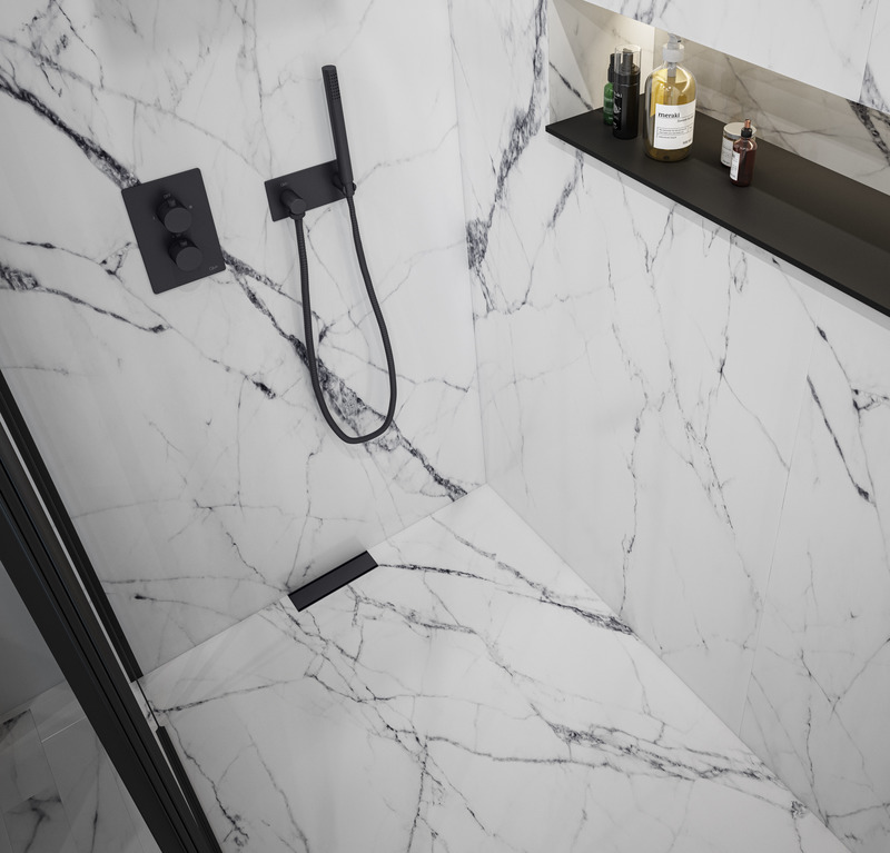 Dossier de presse | 1071-14 - Communiqué de presse | World's Best Building Products 2021 Announced - Architizer - Produit - Supreme Tile-in+ by QM Drain - Best in Bath Fixtures &amp; Fittings - Crédit photo : QM Drain