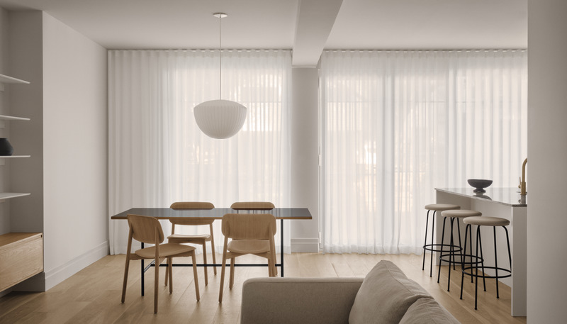 Press kit | 4241-01 - Press release | Appartement Saint-Gérard: residential transformation for a young Montreal family - Vives St-Laurent - Residential Interior Design - Photo credit: Alex Lesage