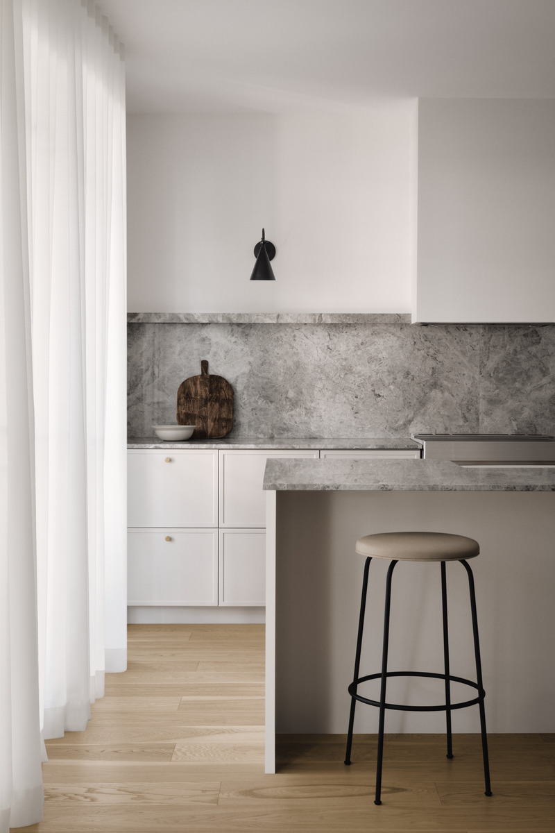 Press kit | 4241-01 - Press release | Appartement Saint-Gérard: residential transformation for a young Montreal family - Vives St-Laurent - Residential Interior Design - Photo credit: Alex Lesage