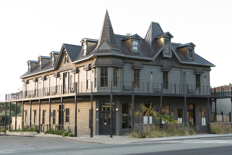Press kit | 2757-25 - Press release | Medium Plenty's Holistic Designs Are Defined by Material Honesty - Medium Plenty - Residential Architecture -   Thatcher Hotel:  The newly restored Victorian-style inn and cafe in Hopland, California is located right off HWY 101. - Photo credit: Melissa Kaseman Photography