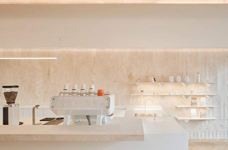 Press kit | 2351-03 - Press release | Milky's Cloud Room Opening - Milky's - Commercial Interior Design - Espresso station<br> - Photo credit: Riley Snelling<br>