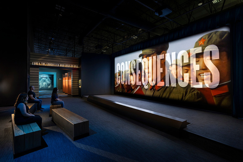 Press kit | 5805-01 - Press release | At the National Museum of Military Vehicles, Roto Reimagines the Traditional Military Museum - Roto - Event + Exhibition - National Museum of Military Vehicles: Immersive media. - Photo credit: Jay Rosenblatt Photography