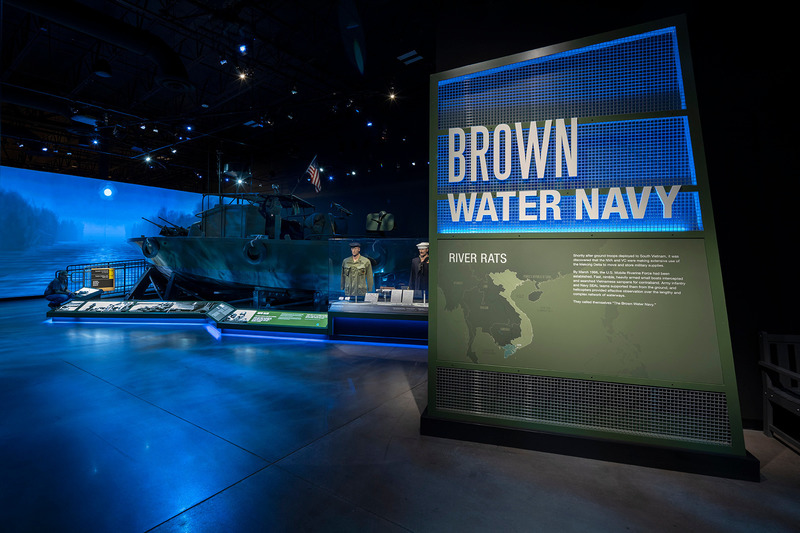 Press kit | 5805-01 - Press release | At the National Museum of Military Vehicles, Roto Reimagines the Traditional Military Museum - Roto - Event + Exhibition - National Museum of Military Vehicles: Museum Design Build. - Photo credit: Jay Rosenblatt Photography