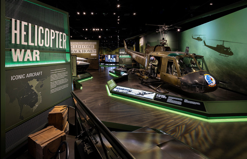 Press kit | 5805-01 - Press release | At the National Museum of Military Vehicles, Roto Reimagines the Traditional Military Museum - Roto - Event + Exhibition - National Museum of Military Vehicles: Vietnam War exhibit. - Photo credit: Jay Rosenblatt Photography