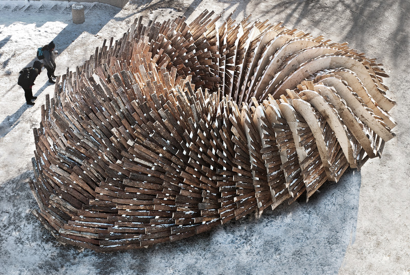 Dossier de presse | 4684-02 - Communiqué de presse | Livre « Warming Huts: a decade + of art and architecture on ice » - Dalhousie Architectural Press - Évènement + Exposition - <b></b><i>Hut Hybride</i> (2015), Rojkind Arquitectos<pre style=""><i></i></pre>  - Crédit photo : Rojkind Arquitectos