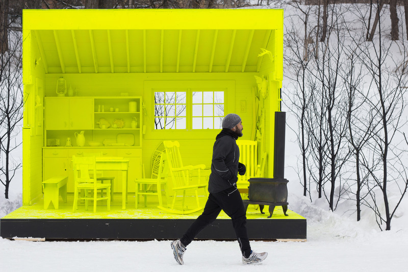 Dossier de presse | 4684-02 - Communiqué de presse | Livre « Warming Huts: a decade + of art and architecture on ice » - Dalhousie Architectural Press - Évènement + Exposition - <i>Hygge House</i> (2013), Plain Projects, URBANINK, Pike Projects - Crédit photo : équipe <i>Hygge House</i>