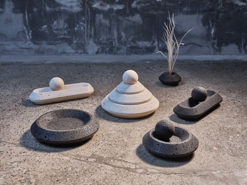 Press kit | 2351-04 - Press release | Anony Releases Four New Designs - Anony - Industrial Design - Stone. Collection - Photo credit: Joel Esposito