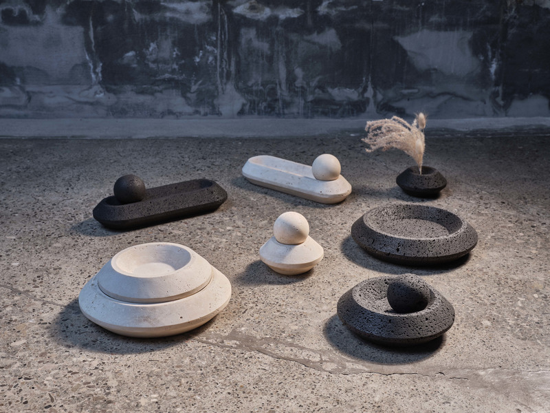 Press kit | 2351-04 - Press release | Anony Releases Four New Designs - Anony - Industrial Design - Stone. Collection - Photo credit: Joel Esposito