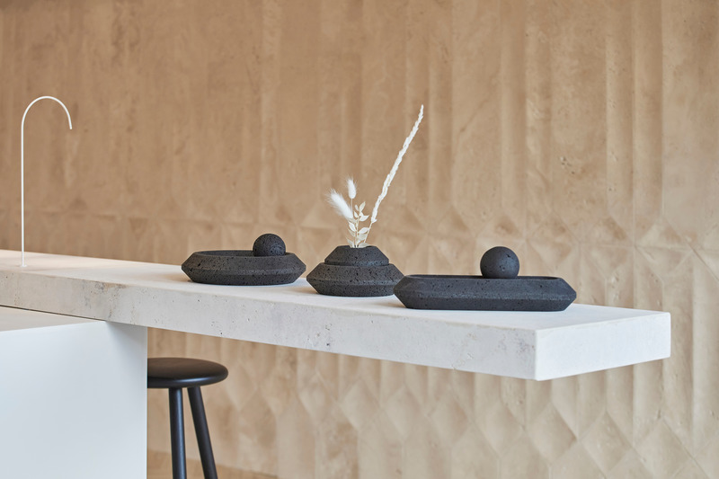 Press kit | 2351-04 - Press release | Anony Releases Four New Designs - Anony - Industrial Design - Stone. Basalt - Photo credit: Riley Snelling