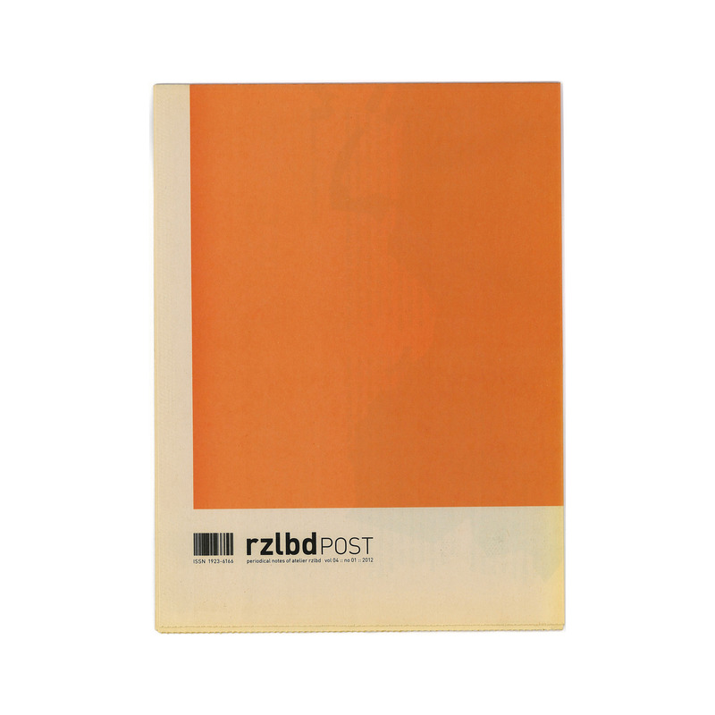 Dossier de presse | 3057-02 - Communiqué de presse | Atelier RZLBD Launches an Online Shop, Releases a New Book, and Celebrates its 10th Anniversary - Atelier RZLBD - Édition - <p>rzlbdPOST vol 04 no 01</p><p><br></p><p>Big Enough?</p><p style=""><br style="">In 2011, Atelier RZLBD was asked to participate in an architectural exhibition titled Big Enough? The exhibition was arranged by Harbourfront Centre, an innovative non-for-profit cultural organization in Toronto. Along with designing an installation for the show, RZLBD dedicated an issue of the POST to the theme Big Enough? This issue revisits and questions the concept of living space through a different approach. You may call it an infographic!</p><p> <br></p><p>8 1/2” x 11” (21 x 28 cm) :: 16 Pages :: Limited edition zine :: Newsprint :: 2012<br><br>ISSN 1923–6166 </p> - Crédit photo : RZLBD