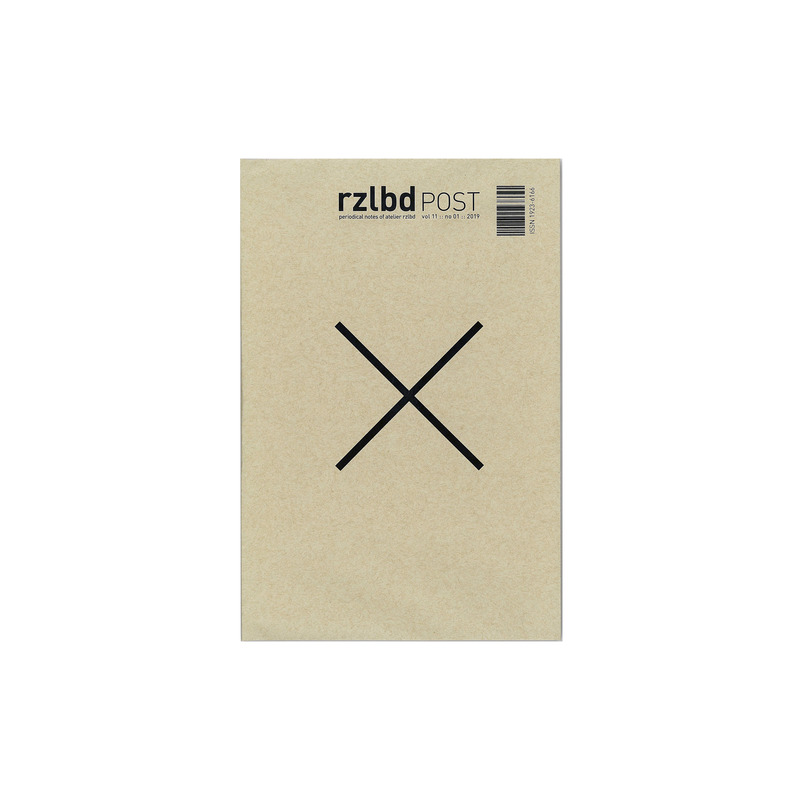 Dossier de presse | 3057-02 - Communiqué de presse | Atelier RZLBD Launches an Online Shop, Releases a New Book, and Celebrates its 10th Anniversary - Atelier RZLBD - Édition - <p>rzlbdPOST vol 11 no 01</p><p><br></p><p>Project X </p><p style=""><br style="">This issue is dedicated to RZLBD 10th anniversary, also features RZLBD numeric figures.<br><br>6” x 9” (15 x 23 cm) :: Envelope + Letter + 20 Pages Booklet :: Limited edition zine :: Print on paper / hand numbered :: 2019 <br><br>ISSN 1923–6166 </p> - Crédit photo : RZLBD