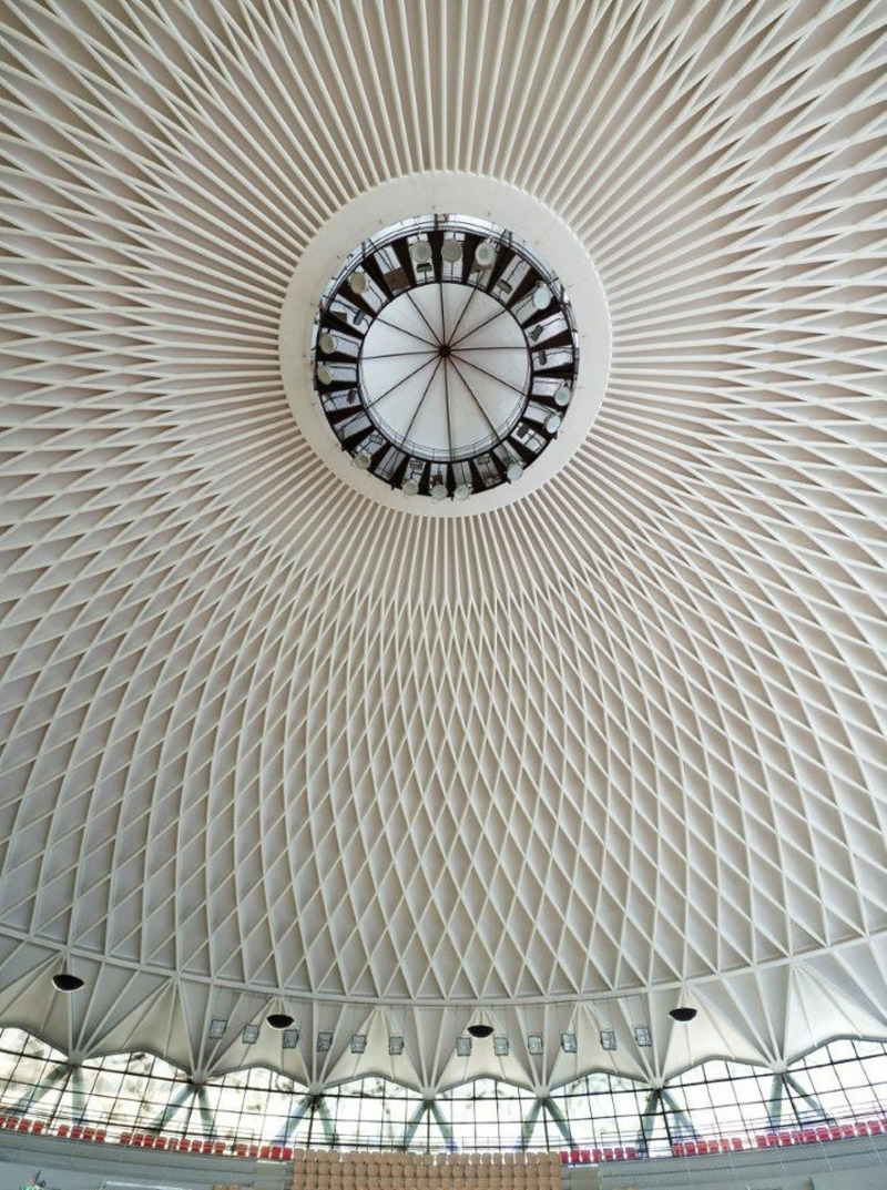 Dossier de presse | 748-42 - Communiqué de presse | Le Centre de design de l’UQAM présente l’exposition Pier Luigi Nervi : maître concepteur / bâtisseur - Centre de design de l'UQAM - Architecture institutionnelle - Pier Luigi Nervi, Petit complexe sportif, Rome, détail du plafond, 1956 - Crédit photo : Photo de Mario Carrieri, courtoisie Projet Pier Luigi Nervi, Bruxelles
