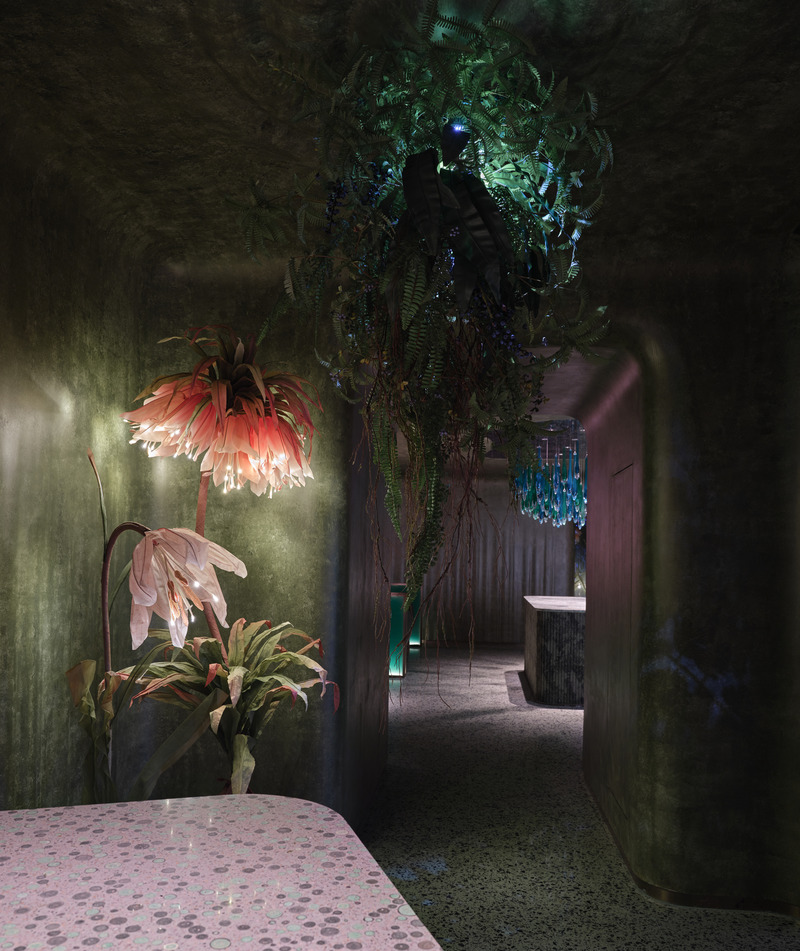 Press kit | 3531-05 - Press release | Green Massage in Madang Road, Shanghai - Vermilion Zhou Design Group - Commercial Interior Design - Reception - Photo credit: Yunpu Cai