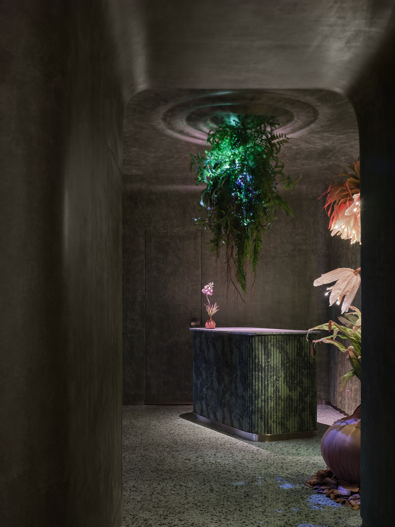 Press kit | 3531-05 - Press release | Green Massage in Madang Road, Shanghai - Vermilion Zhou Design Group - Commercial Interior Design - Reception - Photo credit: Yunpu Cai