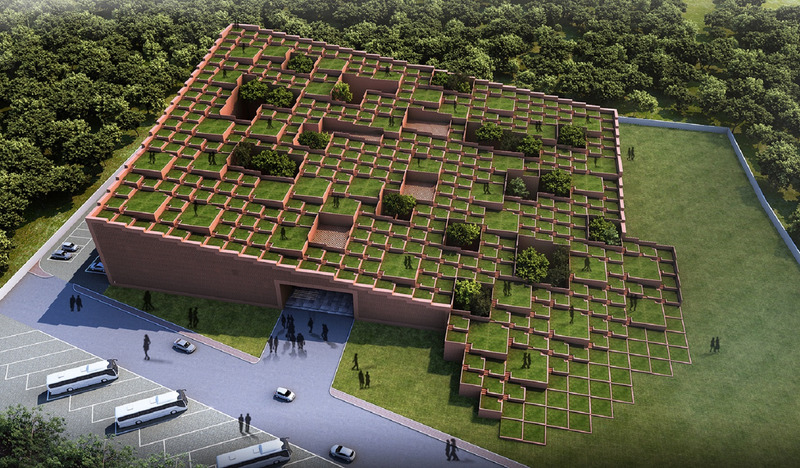 Dossier de presse | 1432-11 - Communiqué de presse | Prestige University - Sanjay Puri Architects - Architecture institutionnelle - AERIAL VIEW - Crédit photo : SANJAY PURI ARCHITECTS