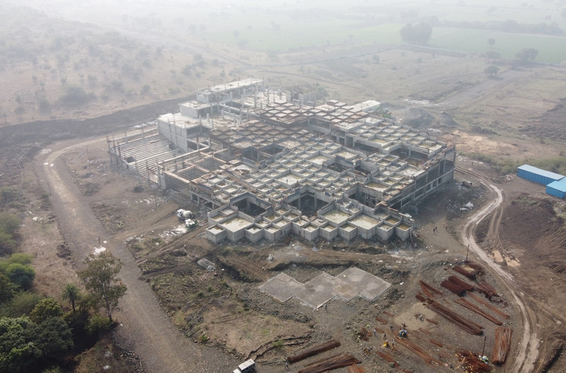 Dossier de presse | 1432-11 - Communiqué de presse | Prestige University - Sanjay Puri Architects - Architecture institutionnelle - NORTH EAST VIEW - Crédit photo : SANJAY PURI ARCHITECTS