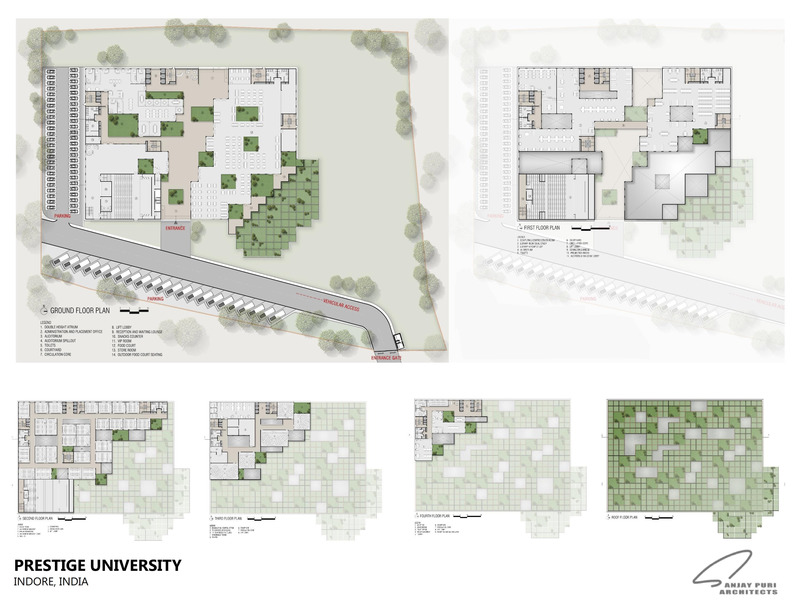 Dossier de presse | 1432-11 - Communiqué de presse | Prestige University - Sanjay Puri Architects - Architecture institutionnelle - PLANS - Crédit photo : SANJAY PURI ARCHITECTS