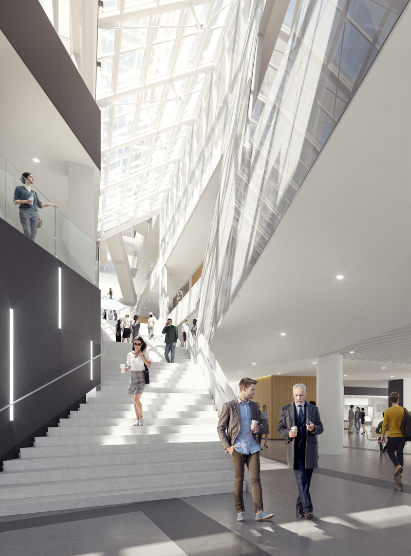 Press kit | 952-32 - Press release | New Downtown Hub for HEC Montréal Nears Completion - Provencher_Roy - Institutional Architecture - Photo credit: Provencher_Roy