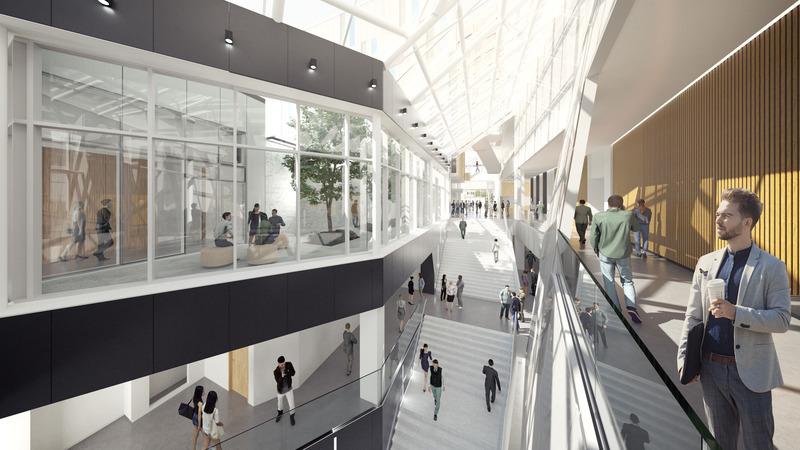 Press kit | 952-32 - Press release | New Downtown Hub for HEC Montréal Nears Completion - Provencher_Roy - Institutional Architecture - Photo credit: Provencher_Roy