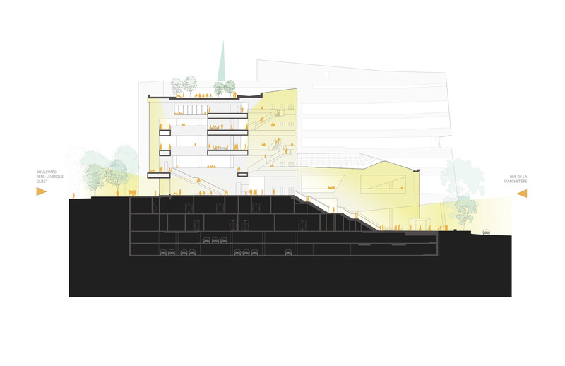 Press kit | 952-32 - Press release | New Downtown Hub for HEC Montréal Nears Completion - Provencher_Roy - Institutional Architecture - Photo credit: Provencher_Roy
