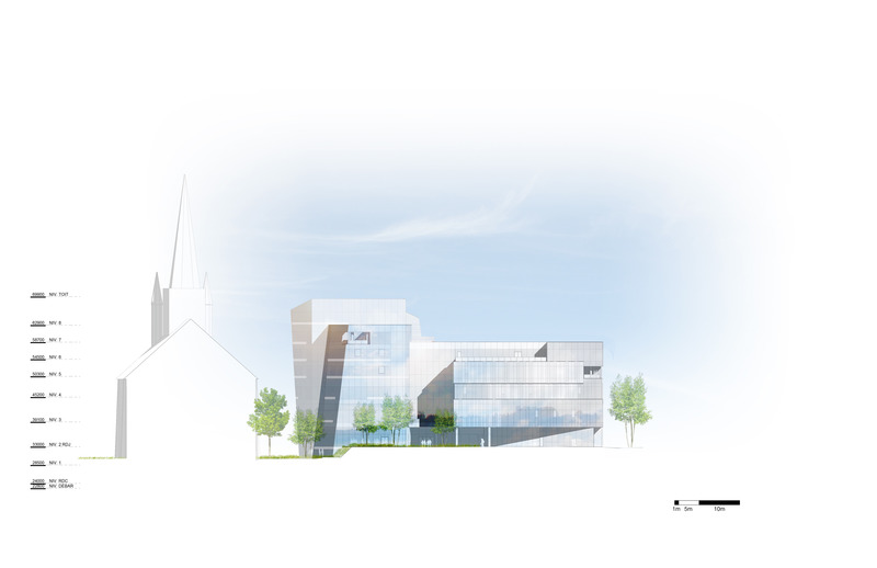 Press kit | 952-32 - Press release | New Downtown Hub for HEC Montréal Nears Completion - Provencher_Roy - Institutional Architecture - Photo credit: Provencher_Roy