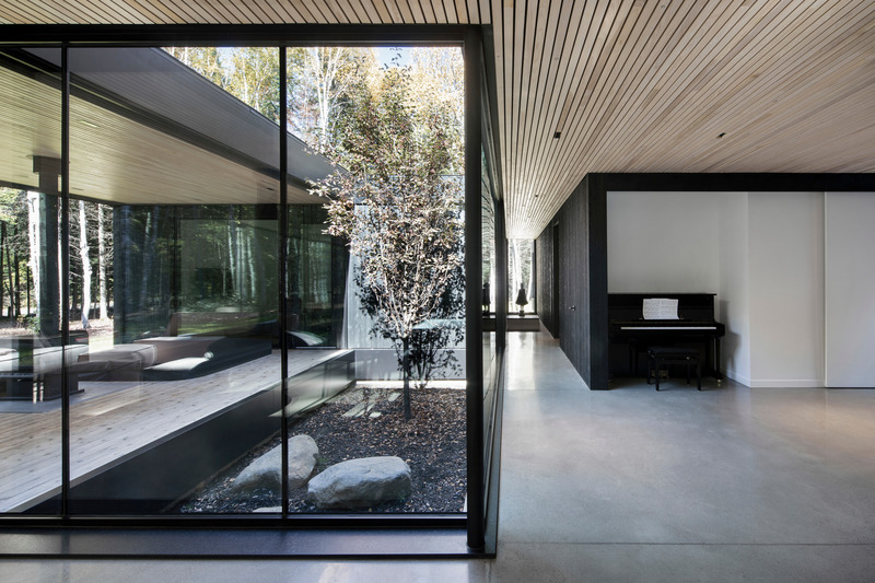 Press kit | 1317-18 - Press release | The Apple Tree house: A Modernist Glass Residence Embracing Nature at its Core - ACDF Architecture - Residential Architecture - Photo credit: Adrien Williams